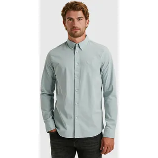 Langarmhemd PME LEGEND, Herren, Gr. XL, N-Gr, chambray blau, Web, Obermaterial: 97% Baumwolle, 3% Elasthan, unifarben, regular fit normal, Manschette, Hemden Langarmhemd, mit Manschetten