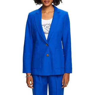 ESPRIT Damen 034ee1g303 Blazer, 410/Bright Blue, 46