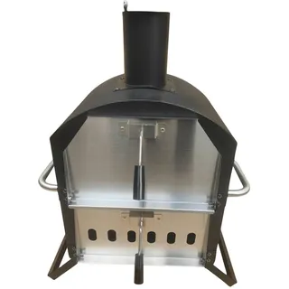 Ambia Garden Pizzaofen , Schwarz , Metall , 34x31x72 cm , Küchengeräte, Sonstige Küchengeräte