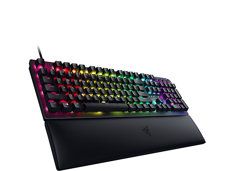 Bild von Huntsman V2 schwarz, LEDs RGB, Razer Clicky Optical PURPLE, USB, DE (RZ03-03931000-R3G1)