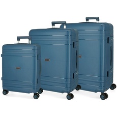 Movom Maße Koffer, Marineblau, Talla Unica, Set mit 3 Koffern