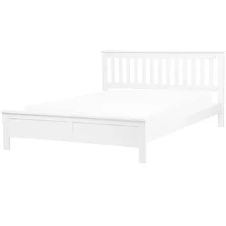 Beliani Bett, mit Lattenrost Kiefernholz Mayenne 140 x 200 cm
