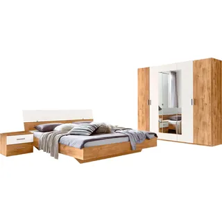 Wimex Schlafzimmer-Set »Katrin« Set, bestehend aus Schrank, Bett und zwei Nachttischen, 4 Stk. tlg., weiß