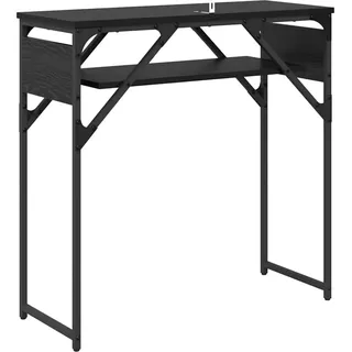 Konsolentisch Schwarz Eichen-Optik 75x30x75cm Holzwerkstoff - Schwarz