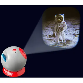 Bresser 8847300 Junior Science Projektor Maxi für Kinder mit 24 astronomischen Bildern zum projizieren auf eine Wand