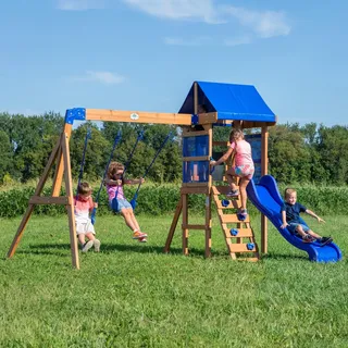 Backyard Discovery Spielturm Aurora Holz Blau