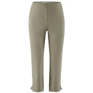 Damen Bengaline Hose Ina-530 Pull-On Capri Schrittlänge 53 cm Saumweite 37 cm - Grün