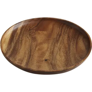 Premier Housewares Teller, Akazienholz, braun, 3 x 31 x 31 cm