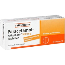 Bild Paracetamol 500 mg Tabletten 20 St.