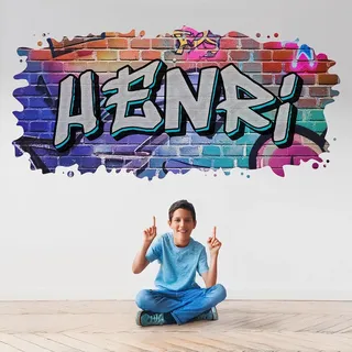 tjapalo® vz81 Graffiti Wandtattoo Graffiti Name Wandtattoo Kinderzimmer Name Bilder personalisiert Jugendzimmer Deko personalisiert Wanddeko Kinderzimmer c vz81