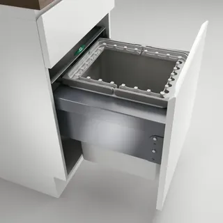 Cox Base 460 R/500-1, Abfallsammler für Frontauszüge, hellgrau, h 460 mm