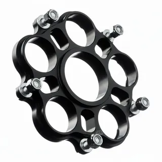 JT Sprockets Aluminium-Kettenradträger hinten für Motorrad JTA750B Schwarz