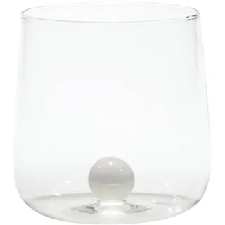 Zafferano Bilia Bicchieri Bianco 44 cl Set 6 Pz in Vetro Borosilicato Fatto a Mano
