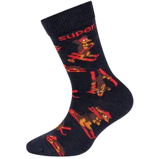 Super.natural Dachshund Socken 2 Paare - Blueberry / Various - EU 23-26