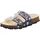 Fussbettpantoffel Blau/Mehrfarbig 30