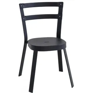 Emu Stuhl Stahl Thor Schwarz Garten Innenseite Restaurant Möbel BAR