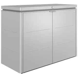 Garten-Highboard 160 cm Stahl Silber