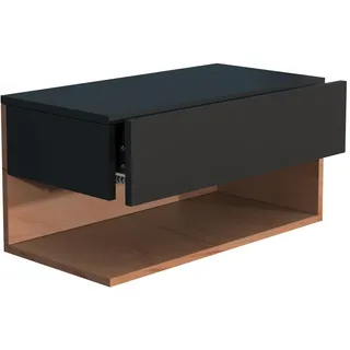 VCM Nachtschrank Usal 60 x 32 x 30 cm Schwarz