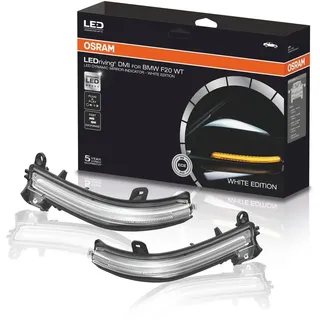Osram LEDDMI F20 WT S LEDriving dynamischer Spiegelblinker, White Edition, Set of 2, BMW 1-4, X1 Series