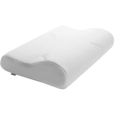 Bild von Original Schlafkissen Memory Foam, ergonomisches Nackenstützkissen für Seiten- und Rückenschläfer, Liegegefühl fest, M (50 x 31 x 10/7 cm)