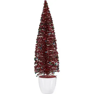 Weihnachtsbaum groß 10 x 38 x 10 cm Blau Pink Kunststoff - Blau