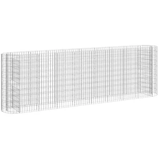 vidaXL Gabionen-Hochbeet Verzinktes Eisen 330x50x100 cm - Silber
