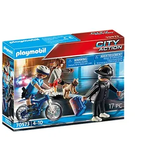 Playmobil City Action Polizei-Fahrrad: Verfolgung des Taschendiebs 70573