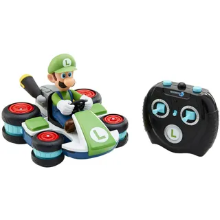 Nintendo Super Mario Luigi Kart Mini Anti-Gravity RC Racer 2,4 GHz, mit voll funktionsfähiger Lenkung für 360° Drehungen, Schwünge und Drifts! – Bis zu 30 m Reichweite – Für Kinder ab 4 Jahren