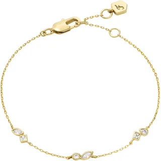 Fossil Ellis Armband goldfarben mit Zirkonia 19 cm