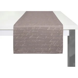 Adam Tischläufer »Scribble« aus Bio-Baumwolle,Made in Germany, lila