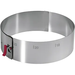 LARES Tortenring mit Klemmhebel 7cm Edelstahl (193885)
