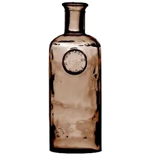 NATURAL LIVING FLASCHENVASE Adele 1,7L BERNSTEINFARBEN AUS RECYCELTEM Glas D13 X H27CM