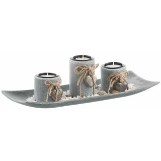 Locker Dekoschale, grau,