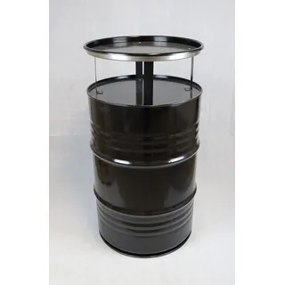 Fassmöbel Tisch Stehtisch Ölfass Partytisch mehrere Farben 108 cm hoch 57 cm Ø - schwarz