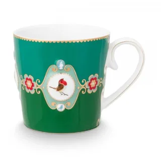 Pip Studio Love Birds Medallion Henkelbecher 0,25 l Grün
