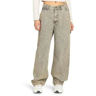 Workerjeans ELEMENT "Carpenter Denim", Damen, Gr. 30(XL), beige (bleach tint), Obermaterial: 70% Baumwolle, 30% Baumwolle., Jeans Workerjeans