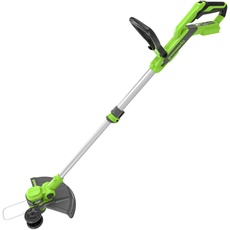 Greenworks 24V Akku Rasentrimmer für kleine bis mittelgroße Gärten, 30 cm Schnittbreite, automatischer Vorschub 1,65 mm Nylon Faden, OHNE 24 V Akku & Ladegerät, 3 Jahre Garantie G24LT30