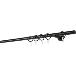 MYDECO Vorhangstange Match 1-läufig Ø 20 mm 100 cm Schwarz
