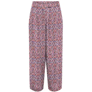 ONLY Damen Onlnova Life VIS Lesli Pant Hose, Red Orange/AOP:591 Soul, X-Small