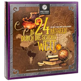 Peters Mit Genuss verführt | In 24 Rätseln durch die Schokowelt Adventskalender | Mit Alkohol | Weihnachtskalender | Trüffel | Schokolade | Advent | Weihnachten | 255g