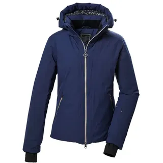 KILLTEC Damen Skijacke/Funktionsjacke mit abzippbarer Kapuze und Schneefang KSW 104 WMN SKI JCKT, midnight, 38