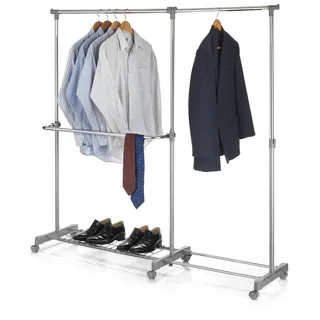 Idimex Rollgarderobe London , Metall , Vintage , 165x160x42 cm , Garderobe, Garderobenständer