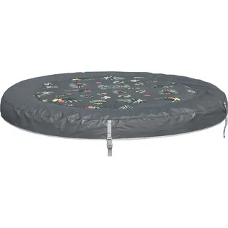 Bestway® Ersatzteil Abdeckung (trop. Hisbiskus-Design) für LAY-Z-SPA® Aruba Ø 170 cm (2022) - Schwarz