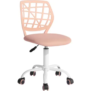 FurnitureR Gaming Stuhl für Kinder, ergonomischer Schreibtischstuhl ohne Armlehnen, moderner Bürostuhl mit Sitzhöhenverstellung und leisen Gummirädern, ideal für Lernen und Spielen
