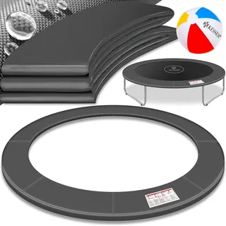 KESSER® - Trampolin Randabdeckung Ø 244 , 305 , 366 , 426 cm , 30cm breit 100% UV-beständig reißfest Federabdeckung , Grün , Blau - Grau