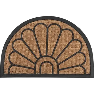 Fußmatte MagicHome RBP 139, für die Tür, Peacock, 40x60 cm, Gummi/Panama