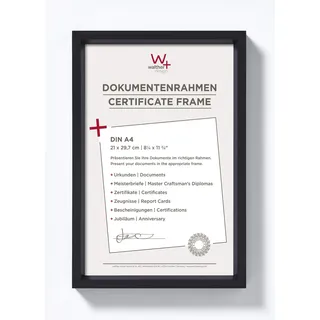 walther design Walther Kunststoffrahmen Steel Style ES130B 21x29,7cm schwarz