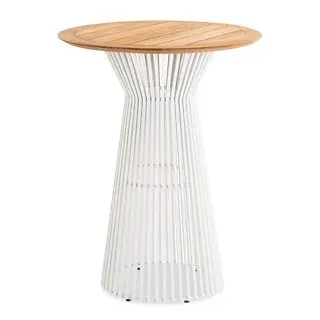 Niehoff Acore Bartisch Ø 80 x 103 cm Grau/Weiß