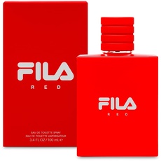 FILA RED Fragrance for Men - Eau de Toilette Spray with Notes of Bergamot, Jasmine, Nutmeg, Sandalwood, and More - Sport-Inpired Scent for Day or Night - 100 ml