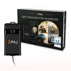 4G Motorrad und Fahrzeug GPS Tracker, Vehicle Finder 2.0 von PAJ GPS, Direktanschluss 9-75 V, Live-Ortung per App, 365 Tage Streckenspeicher, Alarmmeldungen direkt auf Ihr Handy
